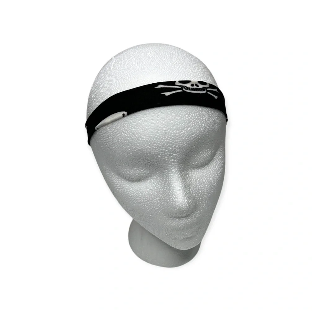 Buskins Skull Headband/Bracelet/Ponytail Holder OS